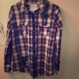 Maurice’s button front top